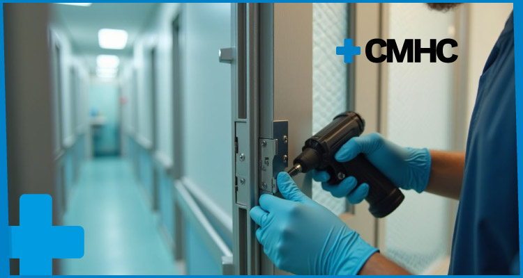 Anti-Ligature Hinges Installation in NHS Facility