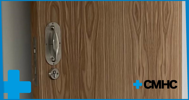 Secure Anti-Ligature Door Handle Installation in Healthcare Facility
