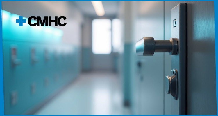 Secure Anti-Ligature Lever Handle Installation in Healthcare Facility